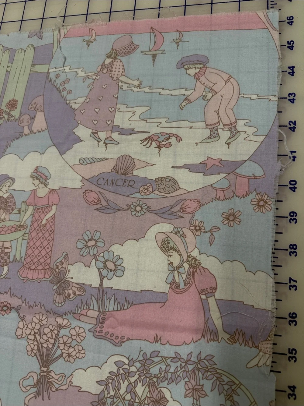 Sewing Quilting Fabric By Joan Kessler 100% Cotton Scrap